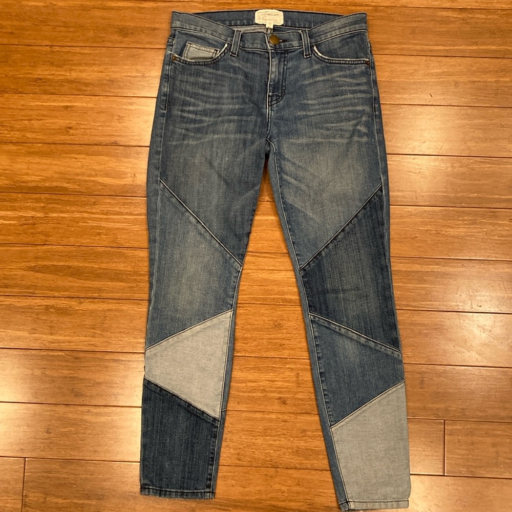 Current/Elliott The Stiletto Patchwork Jeans - image 1